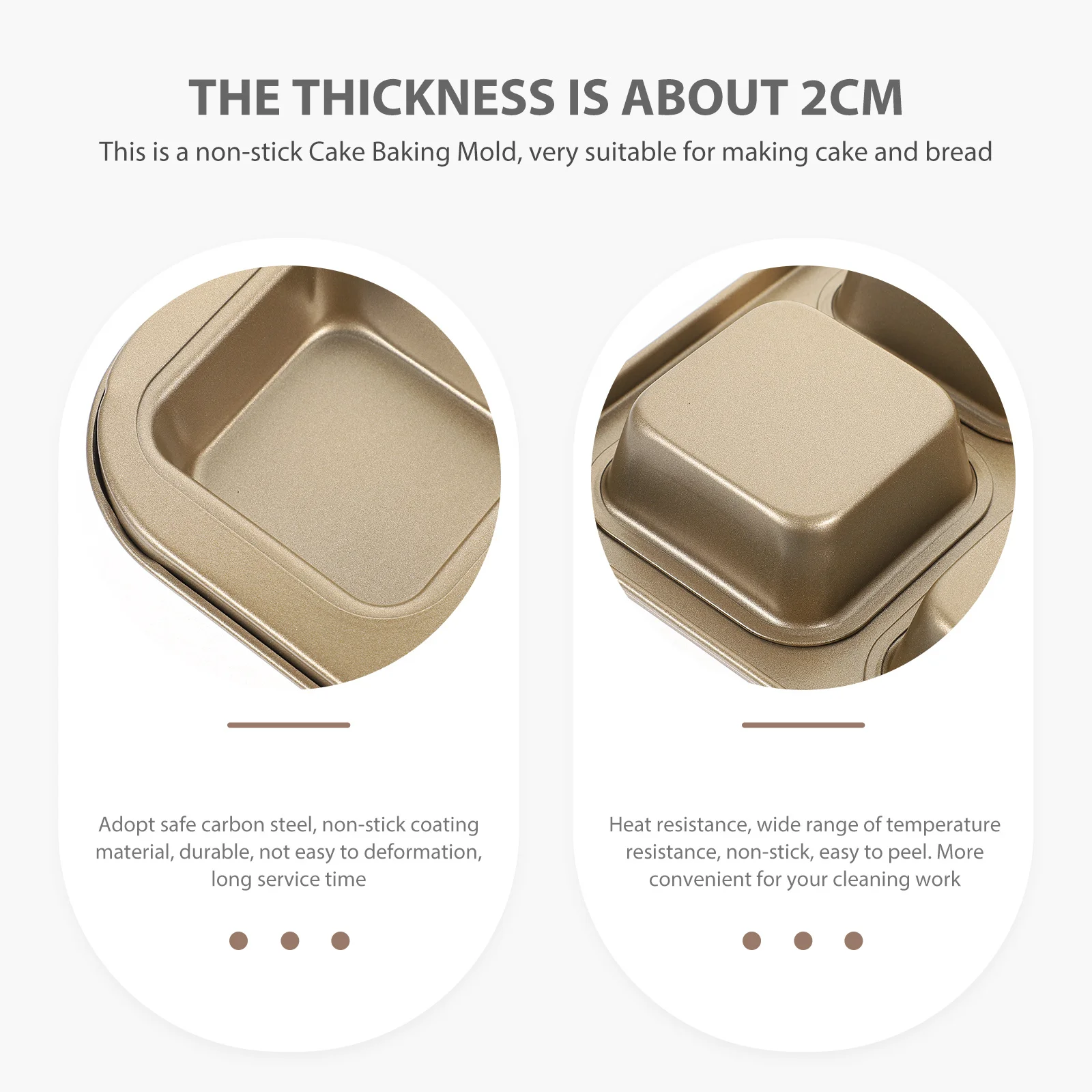 Square Baking Pan Non-Stick Carbon Steel Mold For Bread Muffin Loaf Heat-Resistant Kitchen Oven Cake Pan Baking Supply
Square Baking Pan Non-Stick Carbon Steel Mold For Bread Muffin Loaf Heat-Resistant Kitchen Oven Cake Pan Baking Supply