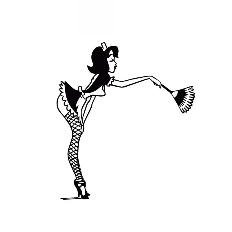 Car Sticker Sexy Waitress Clean Fashion Style Quality Excellent PVC Car Sticker Waterproof Cover Scratch Black/white, 15cm*14cm
Car Sticker Sexy Waitress Clean Fashion Style Quality Excellent PVC Car Sticker Waterproof Cover Scratch Black/white, 15cm*14cm