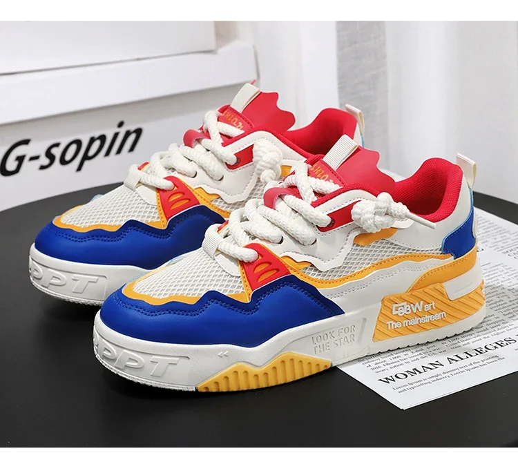 New Fashion Sports Shoes Men's Personalized Vulcanized Shoes Men's Casual Fashion Comfortable Versatile Sports Shoes Men Size 44
New Fashion Sports Shoes Men's Personalized Vulcanized Shoes Men's Casual Fashion Comfortable Versatile Sports Shoes Men Size 44