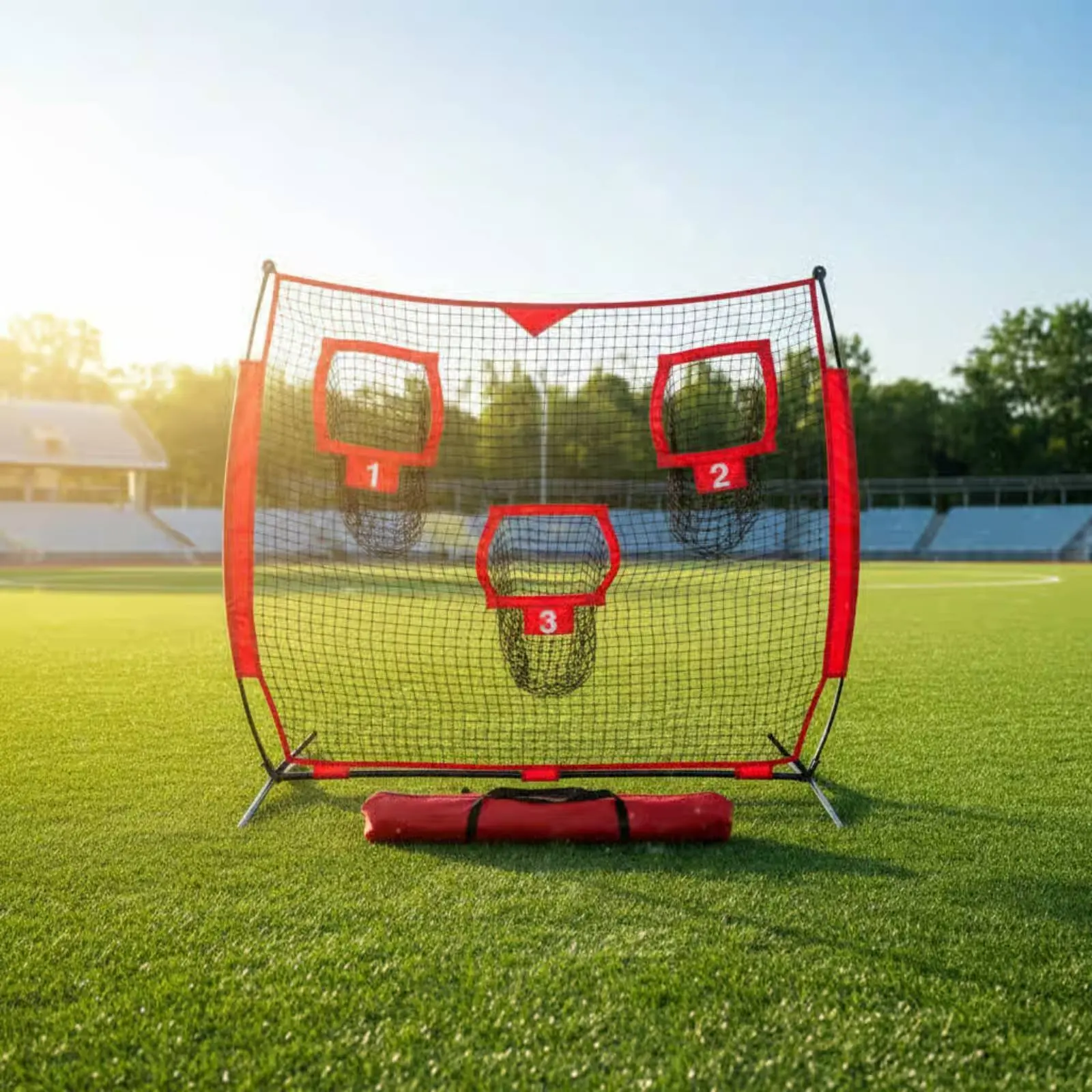 3-Hole Throwing Net 7x7 Ft Baseball Pitching Net Sports Training Gear Outdoor Use Instant Visual Feedback for Beginners
3-Hole Throwing Net 7x7 Ft Baseball Pitching Net Sports Training Gear Outdoor Use Instant Visual Feedback for Beginners