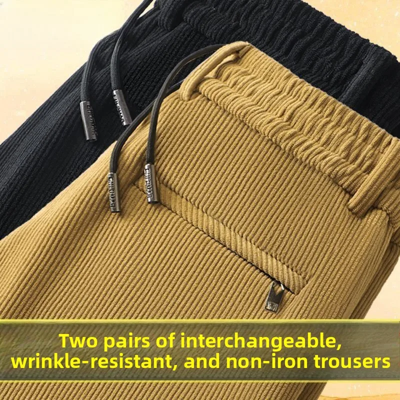 Мужские повседневные брюки Thiened Fce, осенне-зимняя верхняя одежда, теплые повседневные брюки с прямым кроем и эластичной резинкой на талии, модные городские брюки
Мужские повседневные брюки Thiened Fce, осенне-зимняя верхняя одежда, теплые повседневные брюки с прямым кроем и эластичной резинкой на талии, модные городские брюки