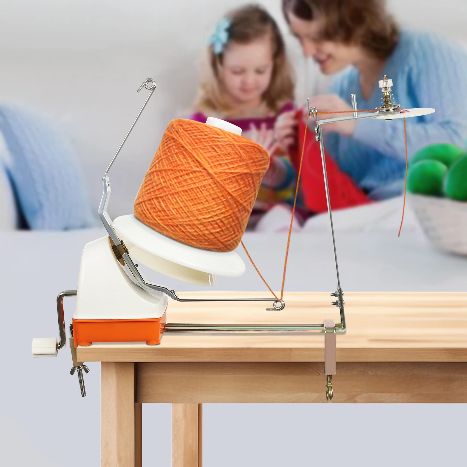 Manual Roll Winder Hand Crank Yarn Winder Household Wool Ball Winder Stranding Manchine for 0.12in Yarn
Manual Roll Winder Hand Crank Yarn Winder Household Wool Ball Winder Stranding Manchine for 0.12in Yarn