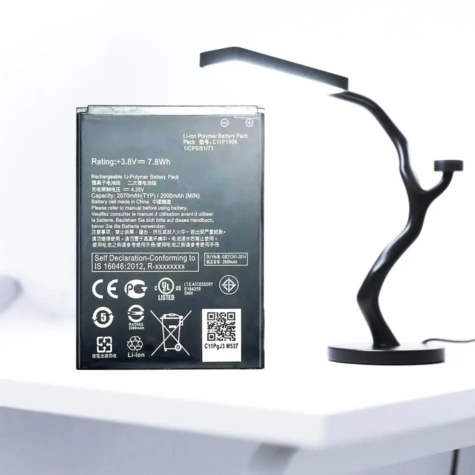 Для Asus Live G500TG ZC500TG Z00VD Zenfone GO 5,5-дюймовый прочный аккумулятор для мобильного телефона Премиум-замена 2070 мАч C11P1506
Для Asus Live G500TG ZC500TG Z00VD Zenfone GO 5,5-дюймовый прочный аккумулятор для мобильного телефона Премиум-замена 2070 мАч C11P1506