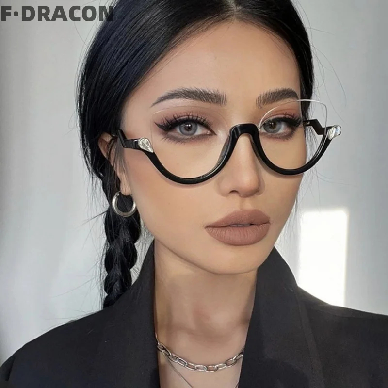 Ultra Light Retro Half Frame Cat Eye Women's Gglasses Frame Fashionable Anti Blue Light Optical Prescription Frame Women 4357
Ultra Light Retro Half Frame Cat Eye Women's Gglasses Frame Fashionable Anti Blue Light Optical Prescription Frame Women 4357