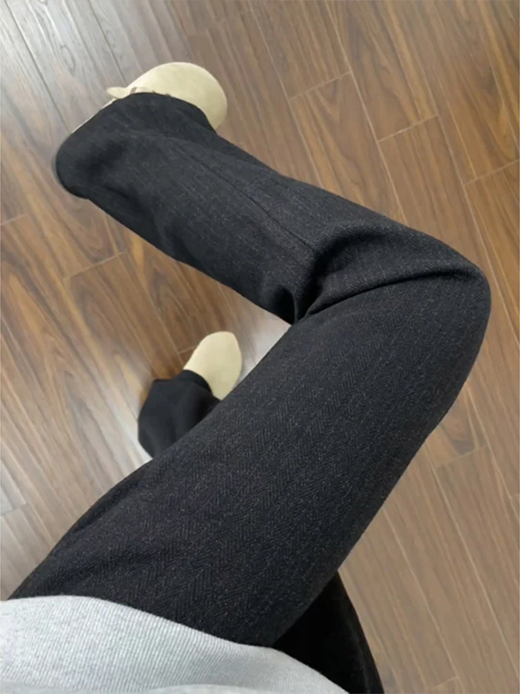 Bla Tweed Men's Casual Pants Winter Autumn Fce Lined Drapey American Straight Leg Trousers Faionable Straight Cut
Bla Tweed Men's Casual Pants Winter Autumn Fce Lined Drapey American Straight Leg Trousers Faionable Straight Cut