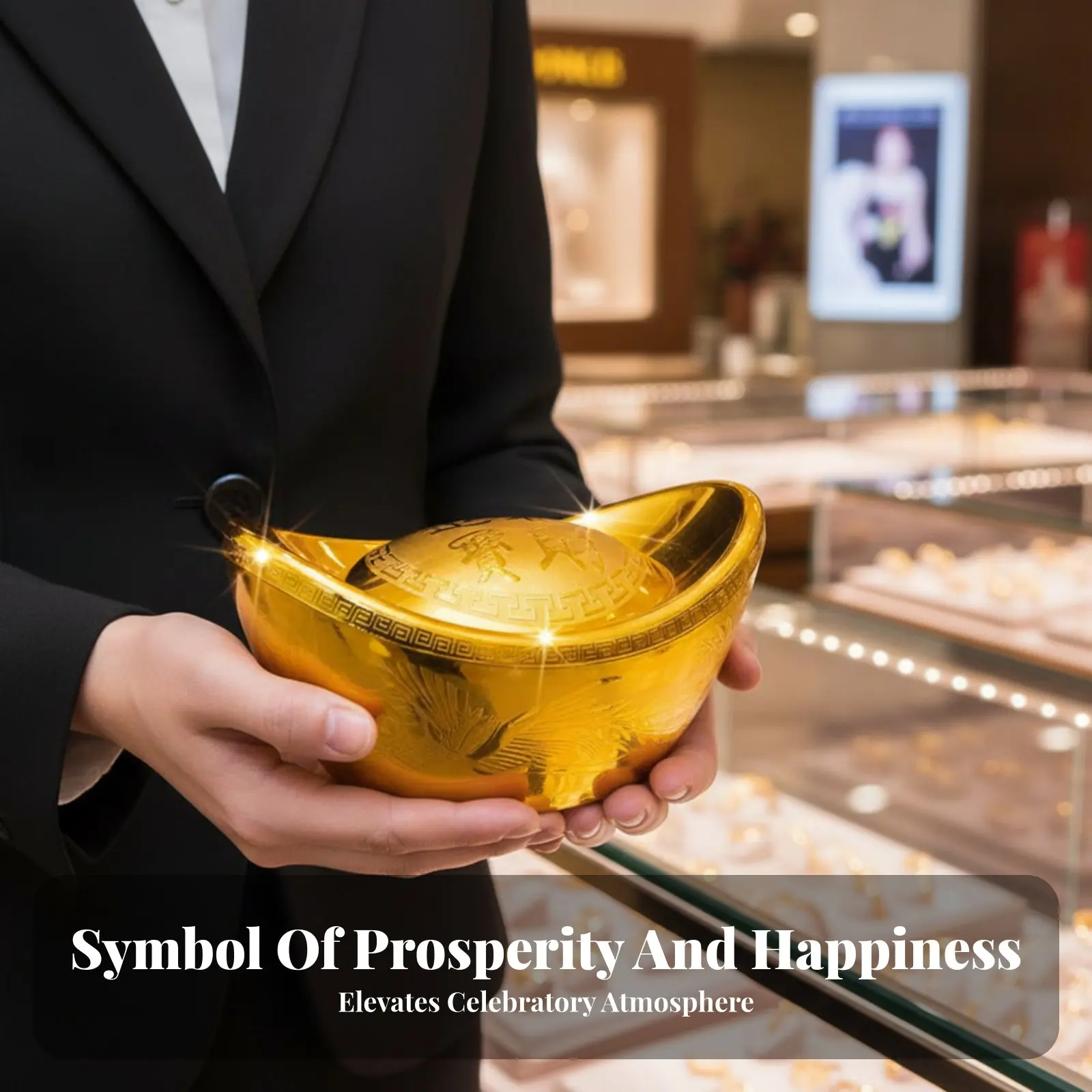 Gold Ingot Decoration for New Year, Jewelry Store, Counter Display
Gold Ingot Decoration for New Year, Jewelry Store, Counter Display