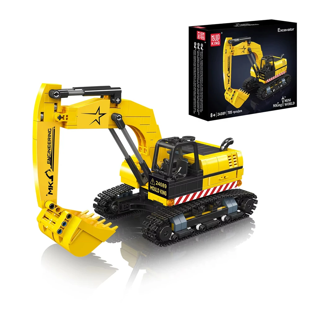 Mould King 24089 705PCS Excavator Model Building Blocks Assembly Kit Bricks Set Creative Construction Toy for Kids Adults Gift
Mould King 24089 705PCS Excavator Model Building Blocks Assembly Kit Bricks Set Creative Construction Toy for Kids Adults Gift
