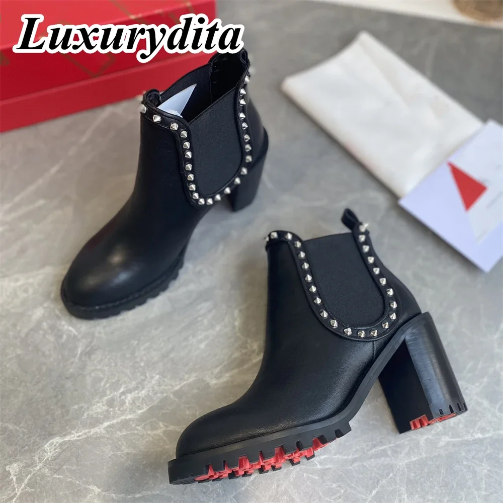 Top Quality Womens High Heel Boots Luxury Fashion Women Ankle Boots Designer Red heel leather sole over the knee boots 0737
Top Quality Womens High Heel Boots Luxury Fashion Women Ankle Boots Designer Red heel leather sole over the knee boots 0737