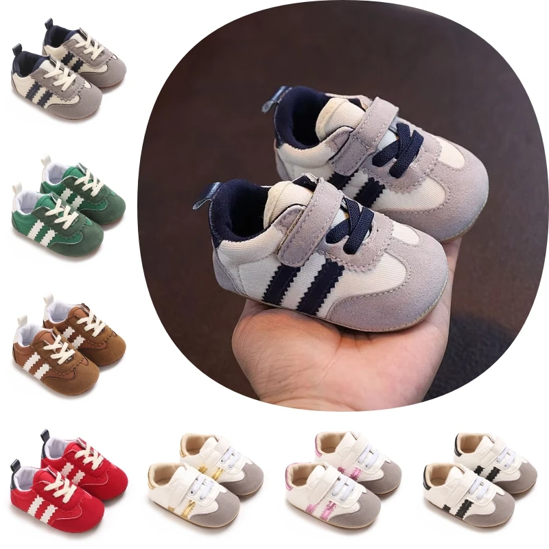 Baby Boys Girls Spring Autumn Shoes 0-1 Year First Step Fashion Striped Rubber Soles Casual Sports Newborn
Baby Boys Girls Spring Autumn Shoes 0-1 Year First Step Fashion Striped Rubber Soles Casual Sports Newborn