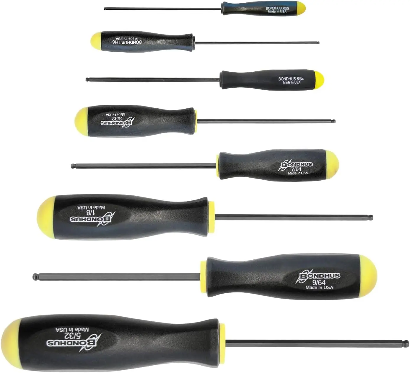 8-Piece Balldriver Screwdriver Set, Sizes .050-5/32-Inch, ProGuard Finish
8-Piece Balldriver Screwdriver Set, Sizes .050-5/32-Inch, ProGuard Finish