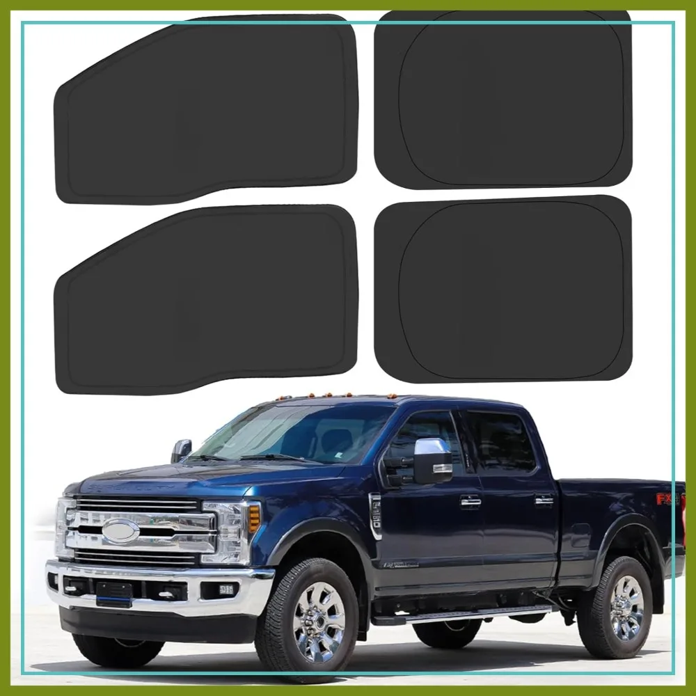 Foldable Sun Shade for Ford F250 F350 Super Duty 2017-2022, 4 Pack Side Window UV Block
Foldable Sun Shade for Ford F250 F350 Super Duty 2017-2022, 4 Pack Side Window UV Block