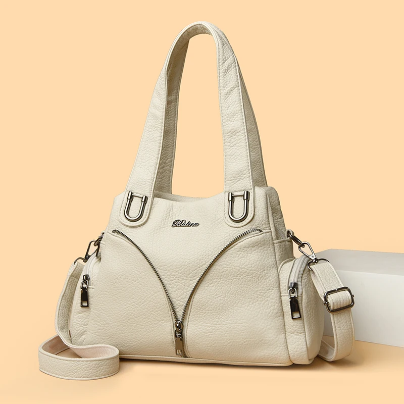 Women's High-quality Leather Top-Handle Bags Luxury Designer Shoulder Crossbody Bag Ladies Purses and Handbags Messenger Bag Sac
Women's High-quality Leather Top-Handle Bags Luxury Designer Shoulder Crossbody Bag Ladies Purses and Handbags Messenger Bag Sac