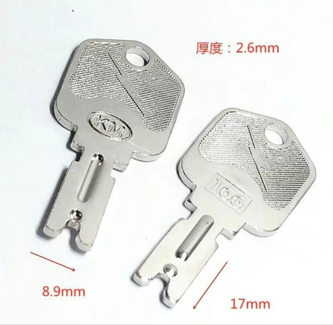 Large square handle 166 hardened pure iron KM Korlang forklift type with a thickness of 2.6mm car key blank
Large square handle 166 hardened pure iron KM Korlang forklift type with a thickness of 2.6mm car key blank