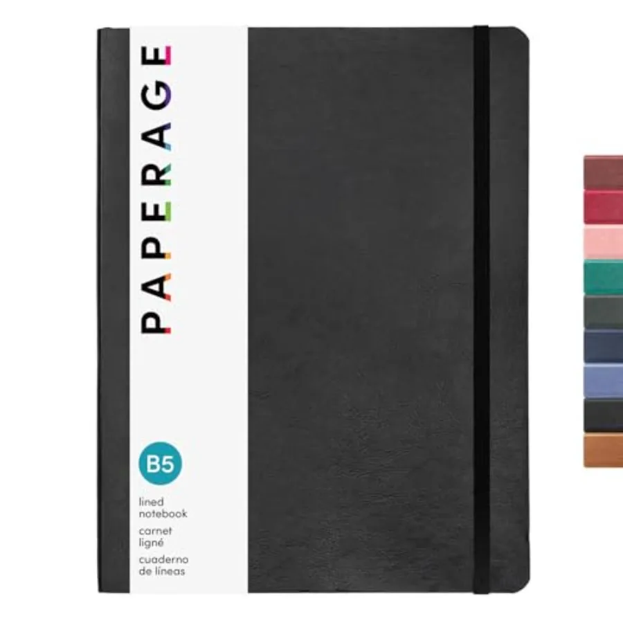 Softcover Lined Journal Notebook,176 Pages, B5 College Ruled Notebook, 7.6 Inch x 10 Inch - 100 GSM Thick Premium Paper, Soft V
Softcover Lined Journal Notebook,176 Pages, B5 College Ruled Notebook, 7.6 Inch x 10 Inch - 100 GSM Thick Premium Paper, Soft V