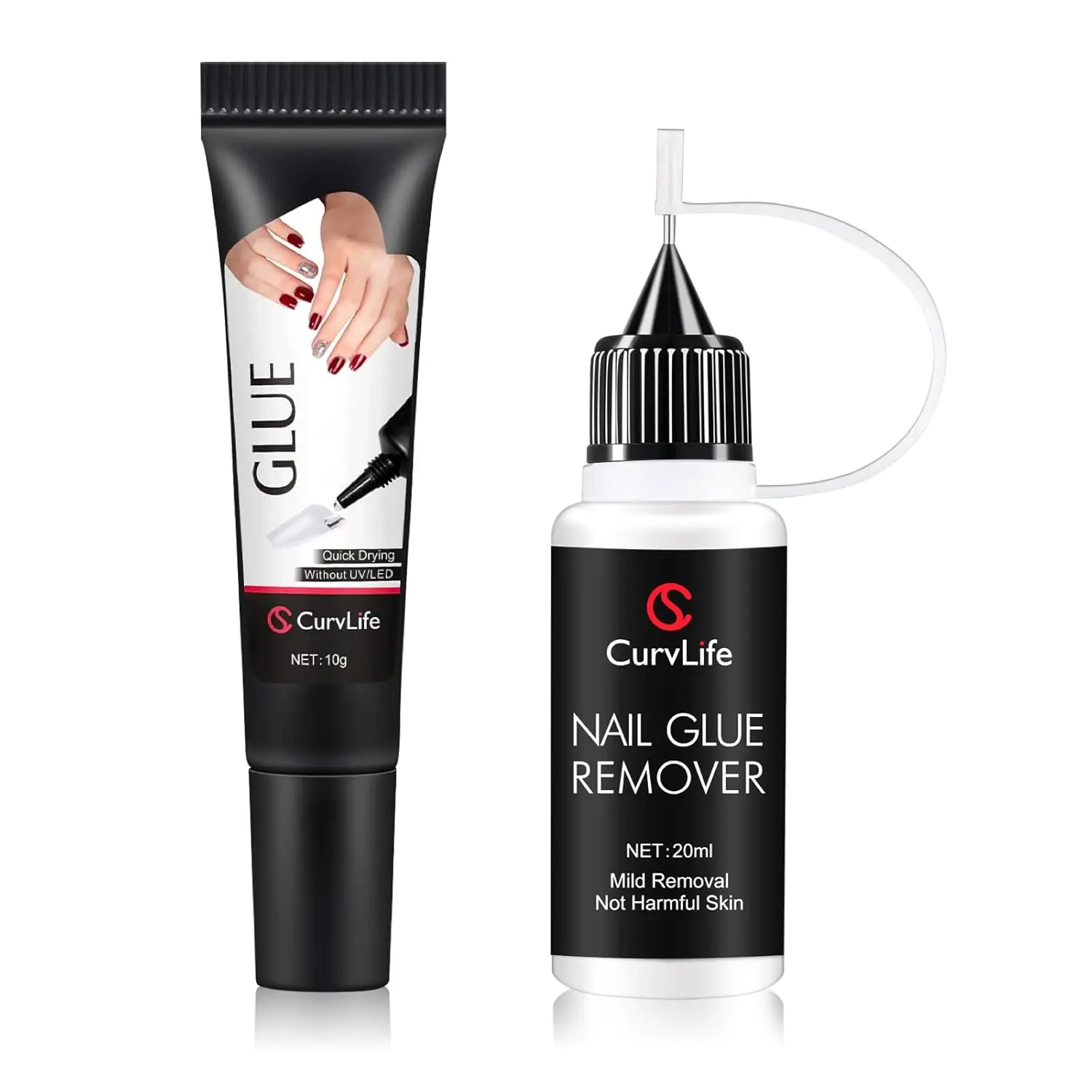 10g Semi-Solid Nail Glue & 20ml Pinpoint Remover Kit - Quick Dry, No UV Lamp Needed, Gentle Non-Acetone for Press on Nails
10g Semi-Solid Nail Glue & 20ml Pinpoint Remover Kit - Quick Dry, No UV Lamp Needed, Gentle Non-Acetone for Press on Nails