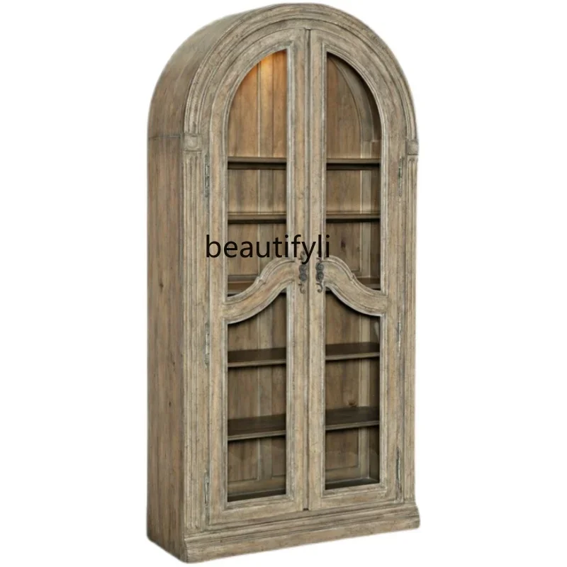 x11American-Style Solid Wood Study French Retro Living Room Display Cabinet Restaurant Showcase Simple Dining Side Wine Cabinet
x11American-Style Solid Wood Study French Retro Living Room Display Cabinet Restaurant Showcase Simple Dining Side Wine Cabinet