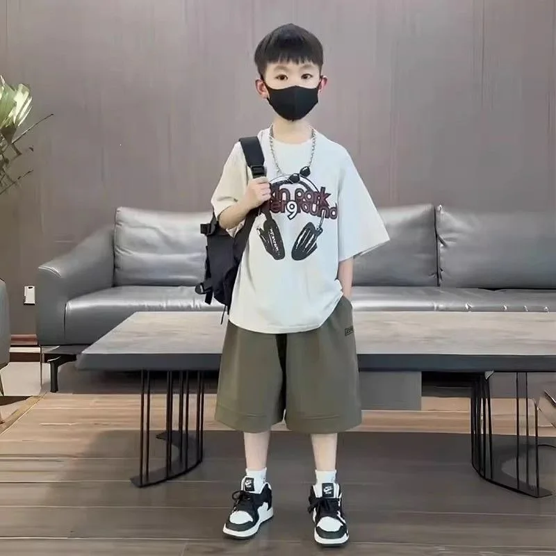 2026 New Summer Boys Clothing Sets Fashion Stylish Cargo Short Sleeve Outfits Handsome Trendy Suits for Big Kids
2026 New Summer Boys Clothing Sets Fashion Stylish Cargo Short Sleeve Outfits Handsome Trendy Suits for Big Kids