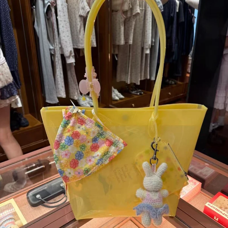 Pvc Transparent Tote Bag Fashion Jelly-color Handbag Large Capacity Commuter Travel Magnetic Snap Shoulder Bag With Card Holder
Pvc Transparent Tote Bag Fashion Jelly-color Handbag Large Capacity Commuter Travel Magnetic Snap Shoulder Bag With Card Holder