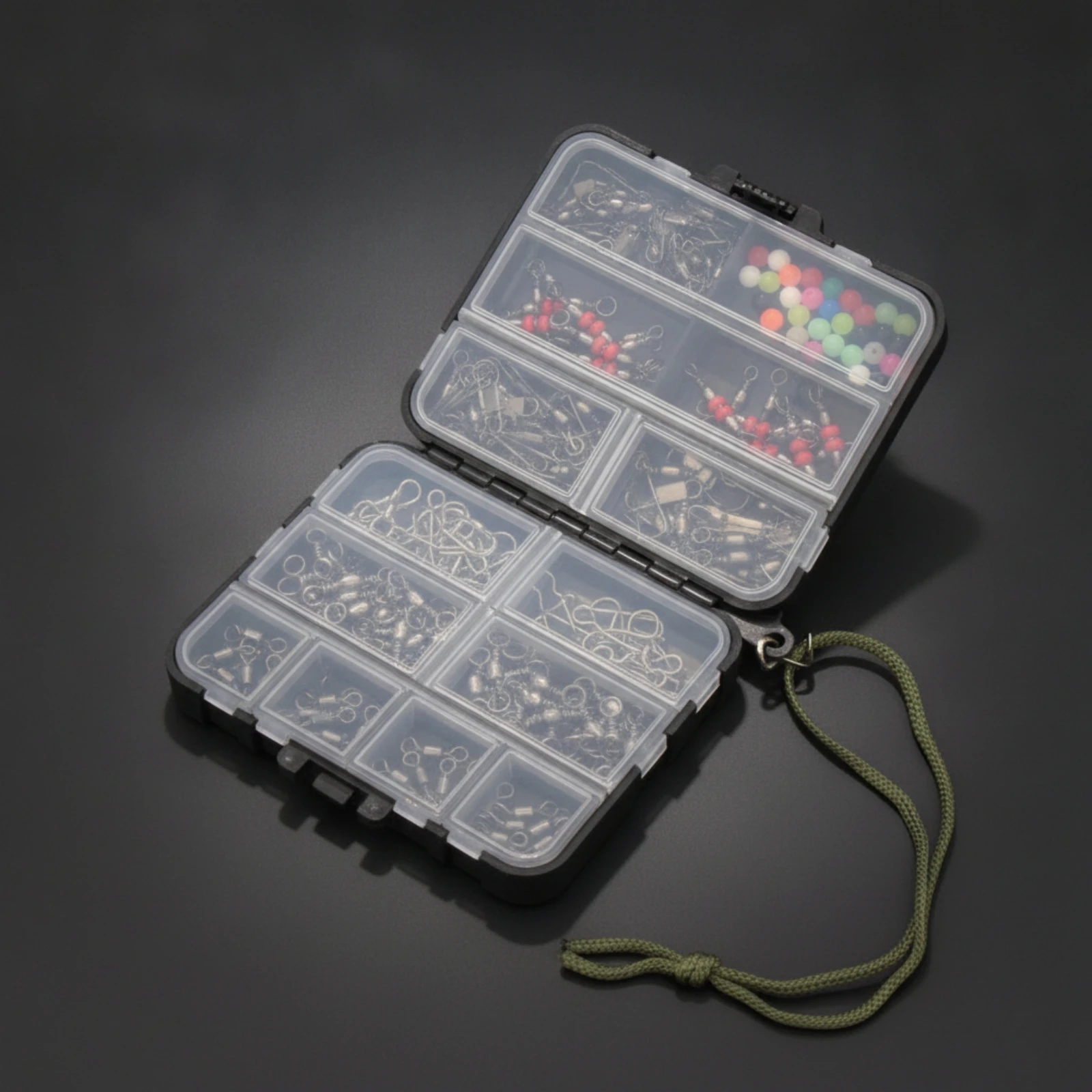 Compartmented Tackle Box with Transparent Lids Organized Fishing Tackle Box with Accessories Portable Double-Sided for Anglers
Compartmented Tackle Box with Transparent Lids Organized Fishing Tackle Box with Accessories Portable Double-Sided for Anglers