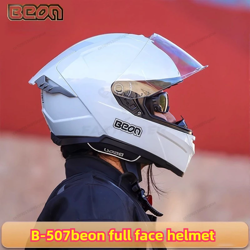 BEON motorcycle helmet men's and women's locomotive ECE certification four seasons universal windproof warm full face helmet
BEON motorcycle helmet men's and women's locomotive ECE certification four seasons universal windproof warm full face helmet