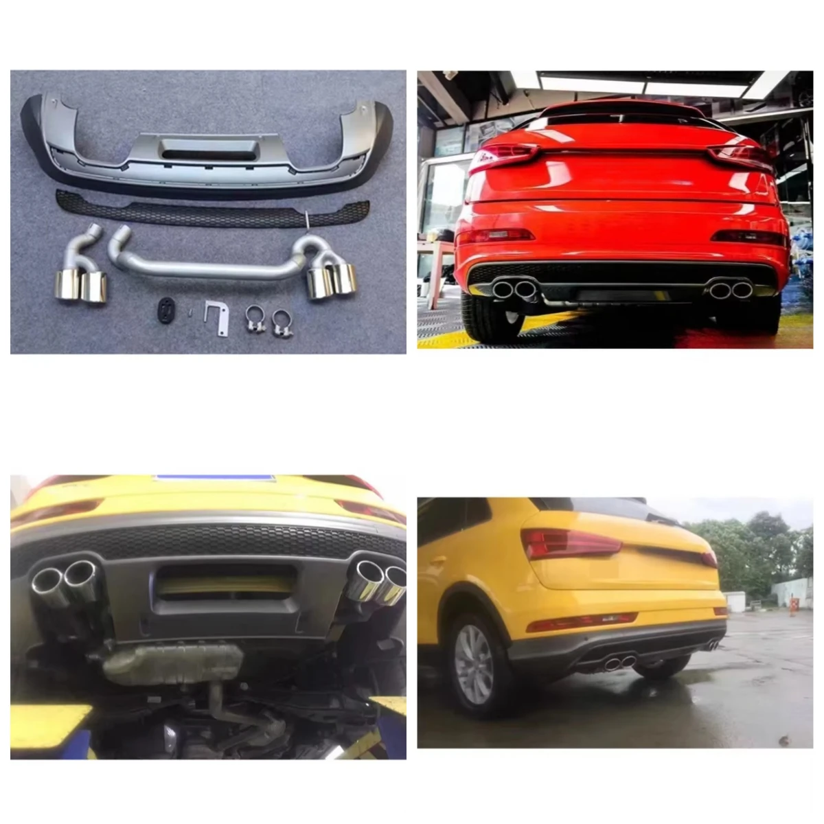 Stlf Car Rear Diffuser With Exhaust Pipe For Q3 SQ3 RSQ3 2014-2016
Stlf Car Rear Diffuser With Exhaust Pipe For Q3 SQ3 RSQ3 2014-2016