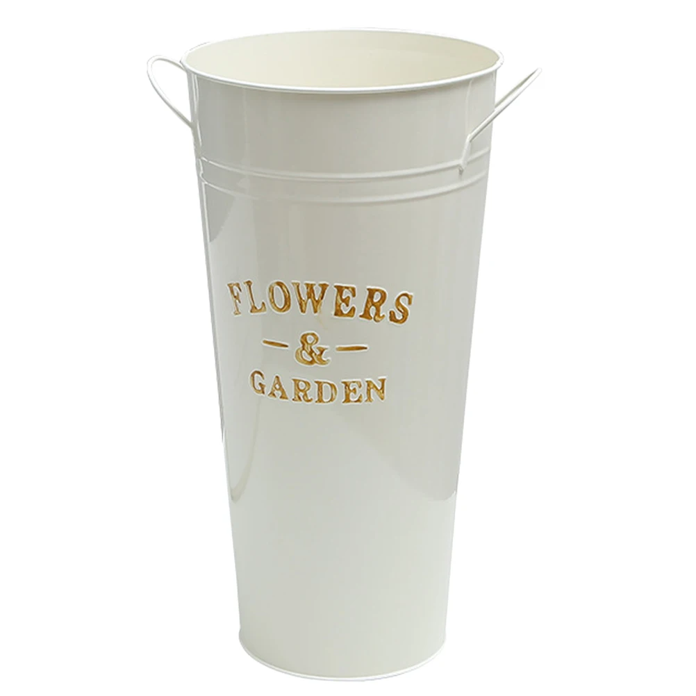 Large Flower Bucket Vase Arranging Device Vintage Home Decor Beige Iron Retro Design Perfect for Flowers Plants Herbs Succulents
Large Flower Bucket Vase Arranging Device Vintage Home Decor Beige Iron Retro Design Perfect for Flowers Plants Herbs Succulents