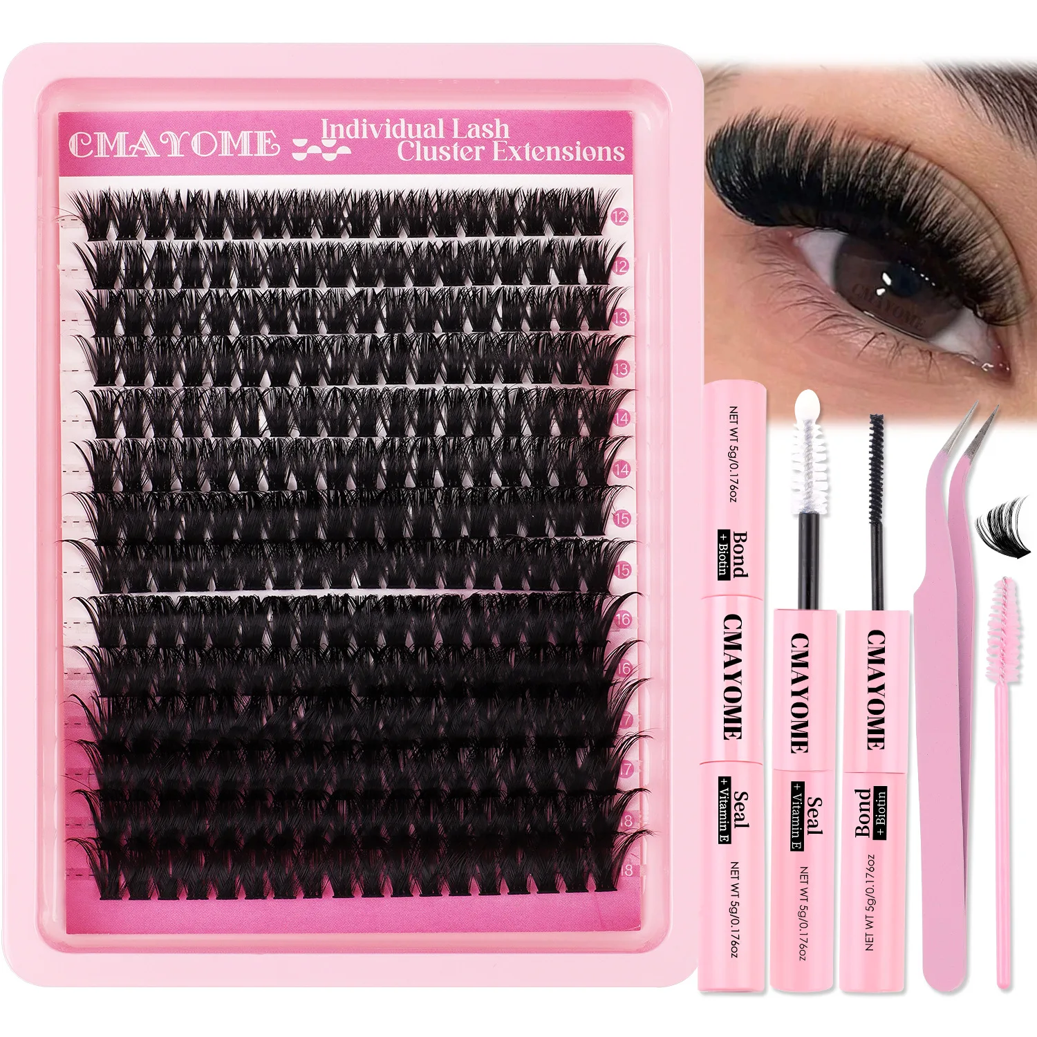 Large capacity segmented DIY self grafting false eyelash book set 10-16mm natural thick eyelashes
Large capacity segmented DIY self grafting false eyelash book set 10-16mm natural thick eyelashes