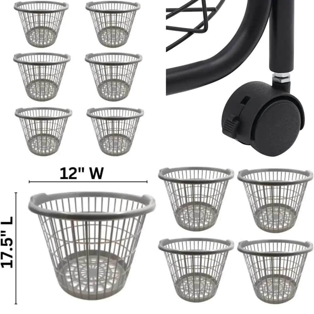 Комплект из 6 серых легких корзин для белья с крышками — емкость одной втулки для домашнего хранения
Комплект из 6 серых легких корзин для белья с крышками — емкость одной втулки для домашнего хранения