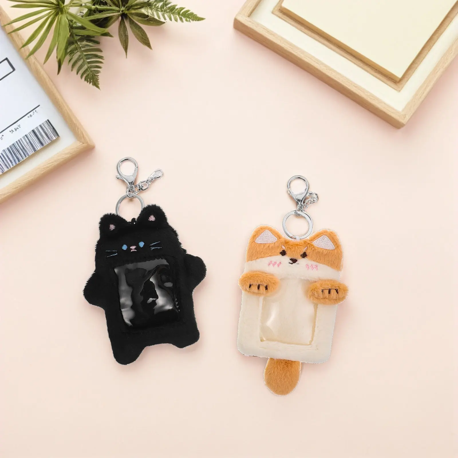 3Pcs Kawaii Animal Photocard Holder Keychain Soft Furry Card Wallet with PVC Clear Window for Bus Pass Student Id Mini Photo
3Pcs Kawaii Animal Photocard Holder Keychain Soft Furry Card Wallet with PVC Clear Window for Bus Pass Student Id Mini Photo