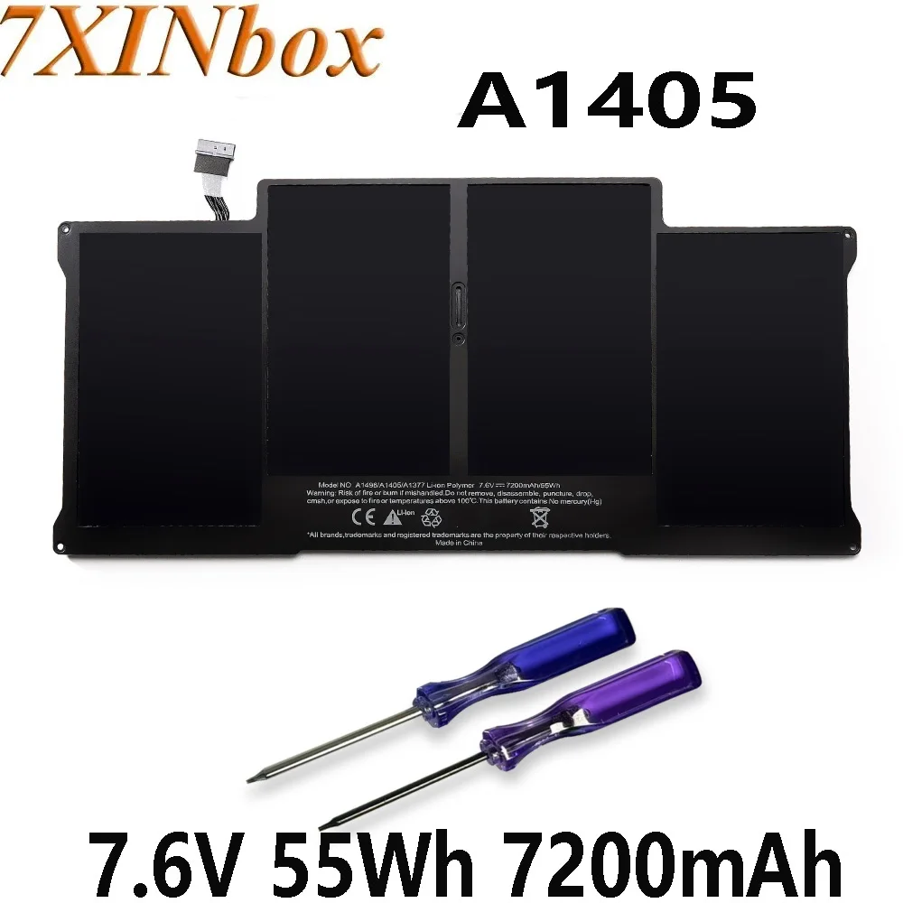 7XINbox A1405 7.6V 55Wh 7200mAh Battery for Apple MacBook Air 13" A1369 Mid 2011 A1466 2012 A1496 a1377 Free Tools
7XINbox A1405 7.6V 55Wh 7200mAh Battery for Apple MacBook Air 13" A1369 Mid 2011 A1466 2012 A1496 a1377 Free Tools