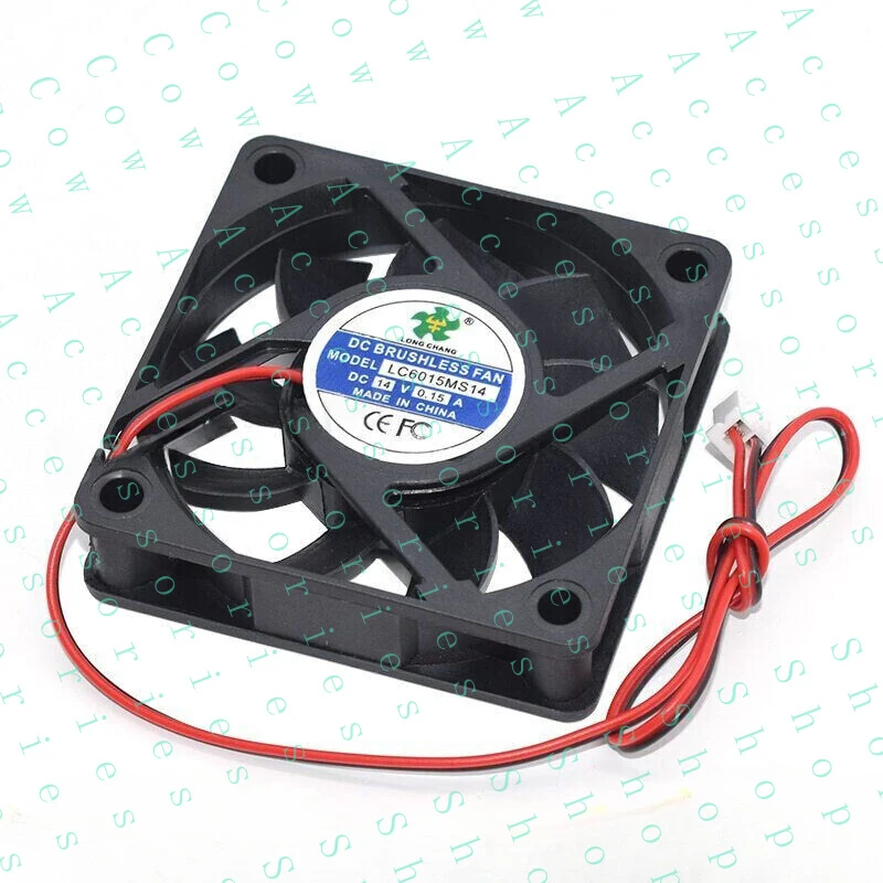 PP+ 1PC 2-wire cooling fan LC6015MS14 14V 0.15A 6015 6CM
PP+ 1PC 2-wire cooling fan LC6015MS14 14V 0.15A 6015 6CM