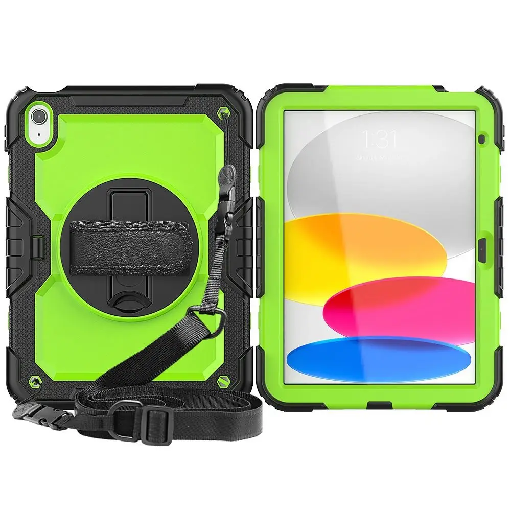 Silicone Case for iPad 360 Degree Rotating Adjustable Strap Protective Cover Drop Protection Hand Strap for iPad (A16) 11th/10th
Silicone Case for iPad 360 Degree Rotating Adjustable Strap Protective Cover Drop Protection Hand Strap for iPad (A16) 11th/10th