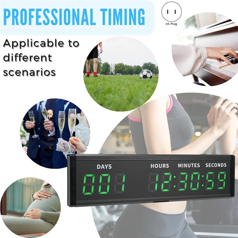 LNHF Large Display Digital Countdown Clock, LED Large Display Count Up/Count Down Timer,For Christmas Retirement Birthday
LNHF Large Display Digital Countdown Clock, LED Large Display Count Up/Count Down Timer,For Christmas Retirement Birthday