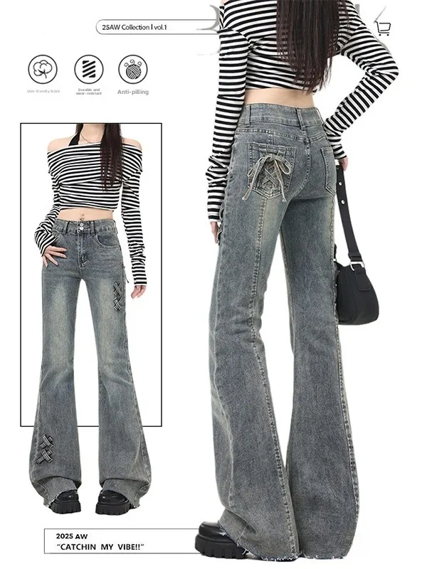 High Waist Bell Bottom Jeans Women's American Style Slimming Small Size Hoof Jeans plus Size Girls Casual Wear
High Waist Bell Bottom Jeans Women's American Style Slimming Small Size Hoof Jeans plus Size Girls Casual Wear