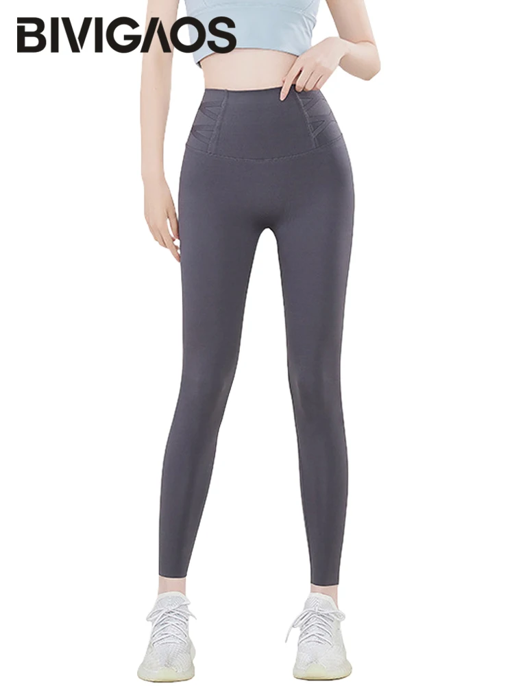 BIVIGAOS Side Cross High Waist Sharkskin Leggings Women Corset Pants Elastic Slim Seamless Yoga Leggings Sports Push Up Leggings
BIVIGAOS Side Cross High Waist Sharkskin Leggings Women Corset Pants Elastic Slim Seamless Yoga Leggings Sports Push Up Leggings