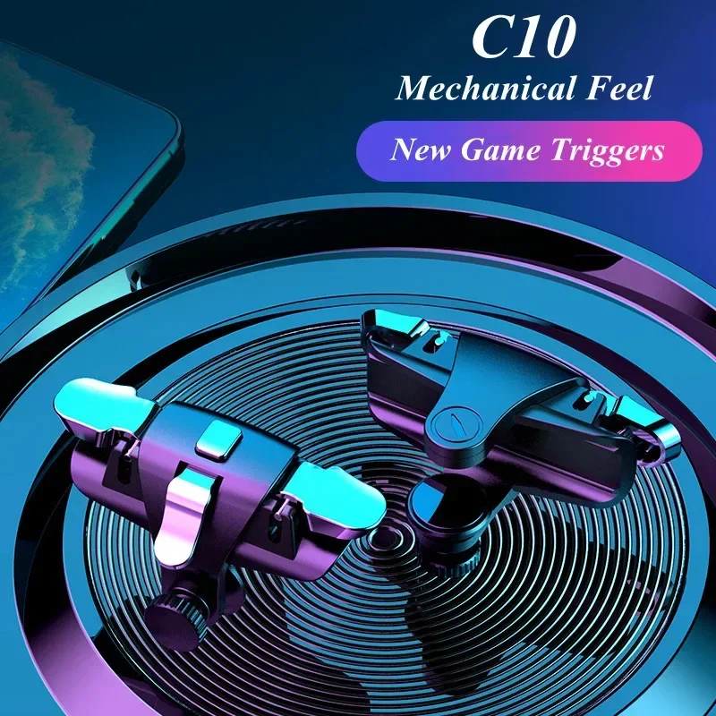 C10 Mobile Game Triggers Gaming Controller for PUBG Phone Gamepad Joystick Aim Shooting L1R1 Alloy Key Button for iPhone Android
C10 Mobile Game Triggers Gaming Controller for PUBG Phone Gamepad Joystick Aim Shooting L1R1 Alloy Key Button for iPhone Android