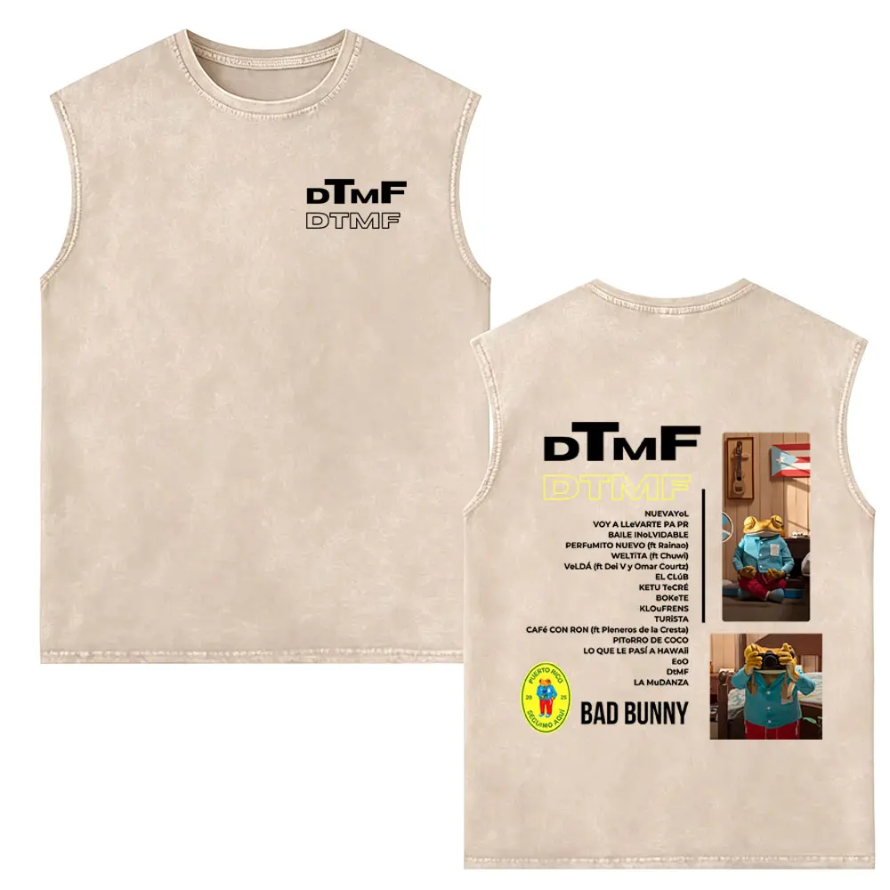 Rapper Bad Bunny Graphic Tank Tops Debi Tirar Mas Fotos DTMF Sleeveless Vest Tshirt Men Women Clothing Fashion Oversized T-shirt
Rapper Bad Bunny Graphic Tank Tops Debi Tirar Mas Fotos DTMF Sleeveless Vest Tshirt Men Women Clothing Fashion Oversized T-shirt