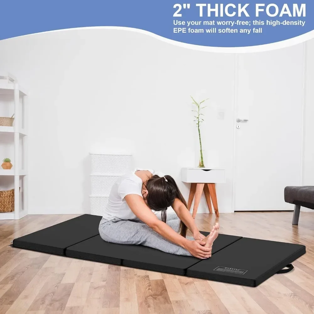 Складной гимнастический коврик 3'x6'x2 дюйма, утолщенный, для аэробики, растяжки и йоги
Складной гимнастический коврик 3'x6'x2 дюйма, утолщенный, для аэробики, растяжки и йоги