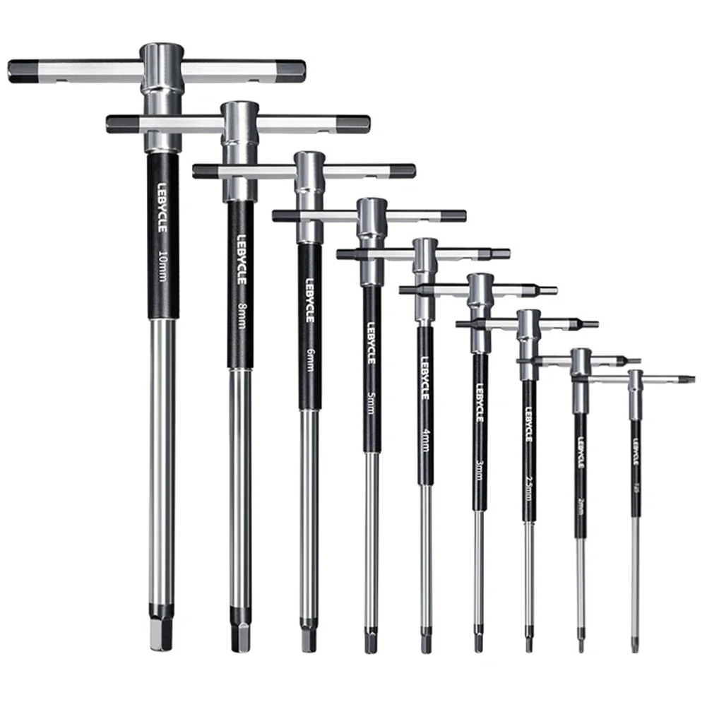 Mountain Bike T-shaped Sliding Bar Wrench Chrome Vanadium Steel T-Handle 3-way Hex Wrenches Bicycle Maintenance Tools
Mountain Bike T-shaped Sliding Bar Wrench Chrome Vanadium Steel T-Handle 3-way Hex Wrenches Bicycle Maintenance Tools