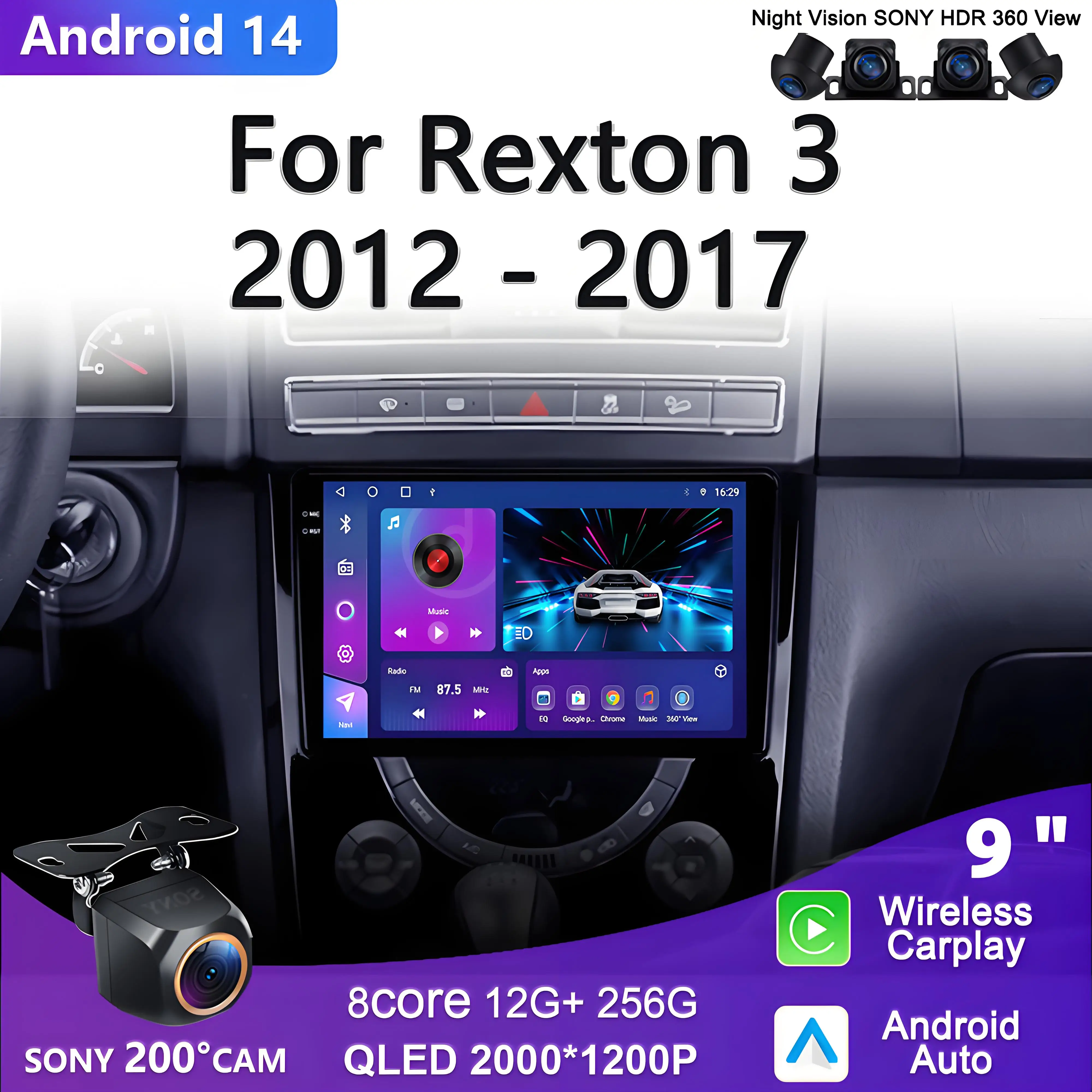 Android 14 For SsangYong Rexton Y290 III 3 2012 - 2017 Android 14 Car Radio Stereo Multimedia Player Video No 2din DVD Car GPS
Android 14 For SsangYong Rexton Y290 III 3 2012 - 2017 Android 14 Car Radio Stereo Multimedia Player Video No 2din DVD Car GPS
