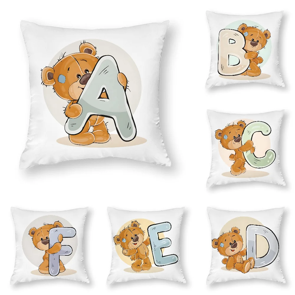 Cute Cartoon Bear Animal Letter Pillow Case 3D Print Polyester Fiber 40*40 cm Home Sofa Throw Pillow Cover Decoration Gift
Cute Cartoon Bear Animal Letter Pillow Case 3D Print Polyester Fiber 40*40 cm Home Sofa Throw Pillow Cover Decoration Gift