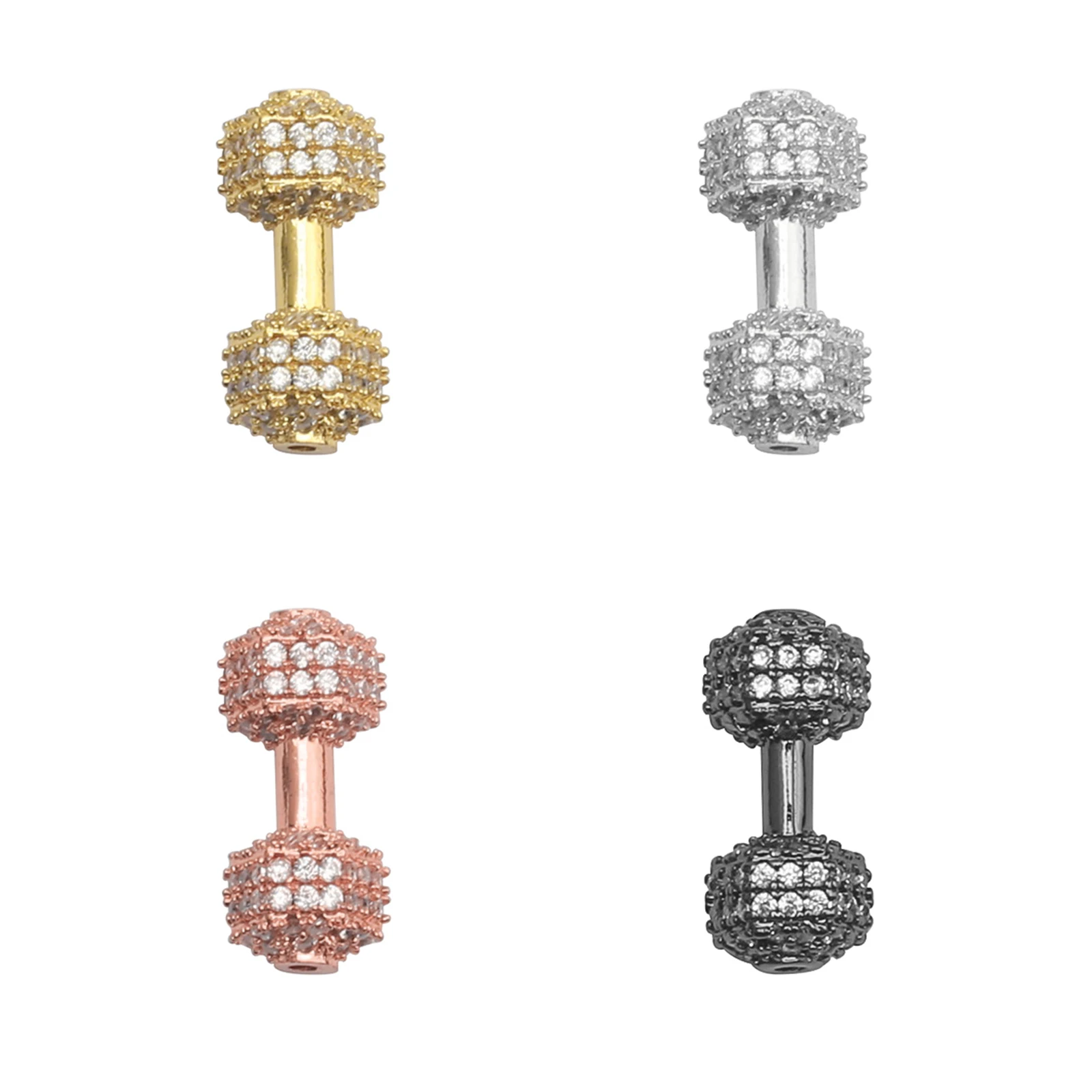 10pcs/Lot 8mm CZ Spacer Dumbbell Beads Brass Micro Pave Cubic Zirconia Beads Jewelry Making Diy Charms Bracelet Wholesale CZBS17
10pcs/Lot 8mm CZ Spacer Dumbbell Beads Brass Micro Pave Cubic Zirconia Beads Jewelry Making Diy Charms Bracelet Wholesale CZBS17