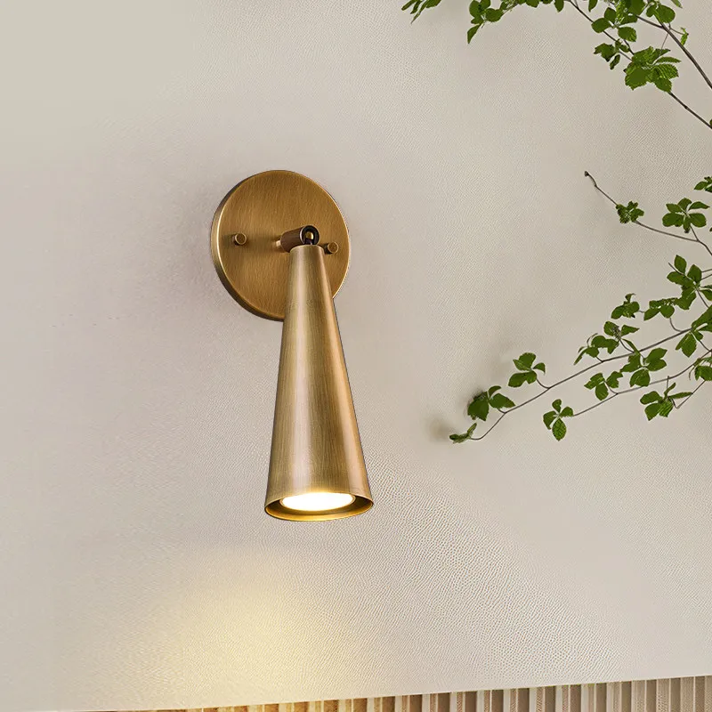Retro Minimalist Bedroom Bedside Wall Lamp Villa Corridor Staircase Light Living Room Study Brass Decoration Reading Wall Sconce
Retro Minimalist Bedroom Bedside Wall Lamp Villa Corridor Staircase Light Living Room Study Brass Decoration Reading Wall Sconce