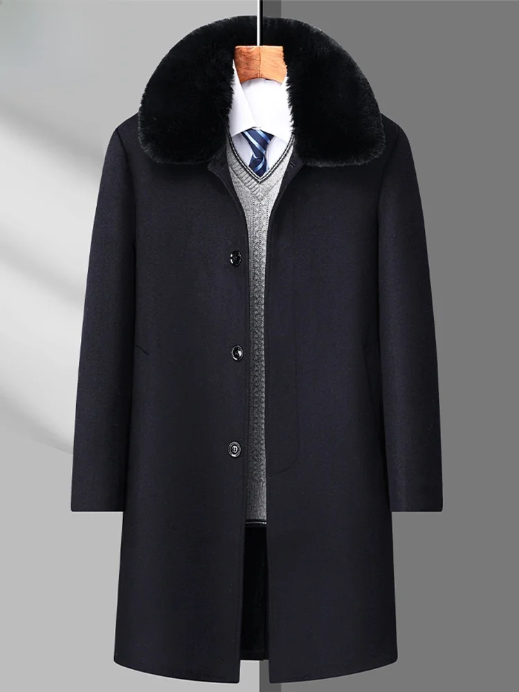 Thiened Fce шерстяное пальто на подкладке, мужское зимнее пальто среднего возраста, новая ветровка средней длины, пальто с клапаном и подставкой
Thiened Fce шерстяное пальто на подкладке, мужское зимнее пальто среднего возраста, новая ветровка средней длины, пальто с клапаном и подставкой