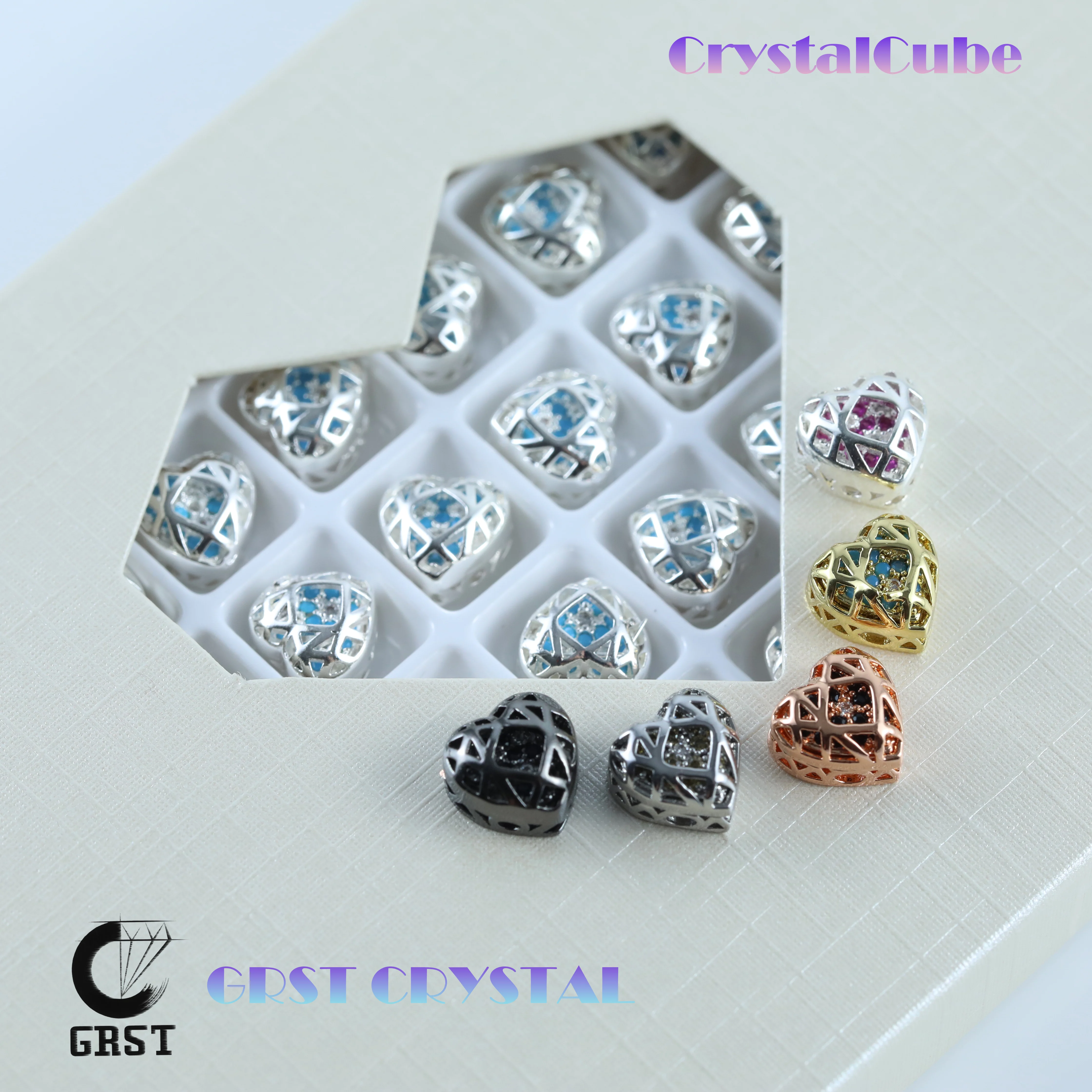 Heart Shaped Claw Rhinestones Drill Brilliant Crystal Cube Series DIY Ornament Accessories Bags Shoes Wedding Dress Decoration
Heart Shaped Claw Rhinestones Drill Brilliant Crystal Cube Series DIY Ornament Accessories Bags Shoes Wedding Dress Decoration
