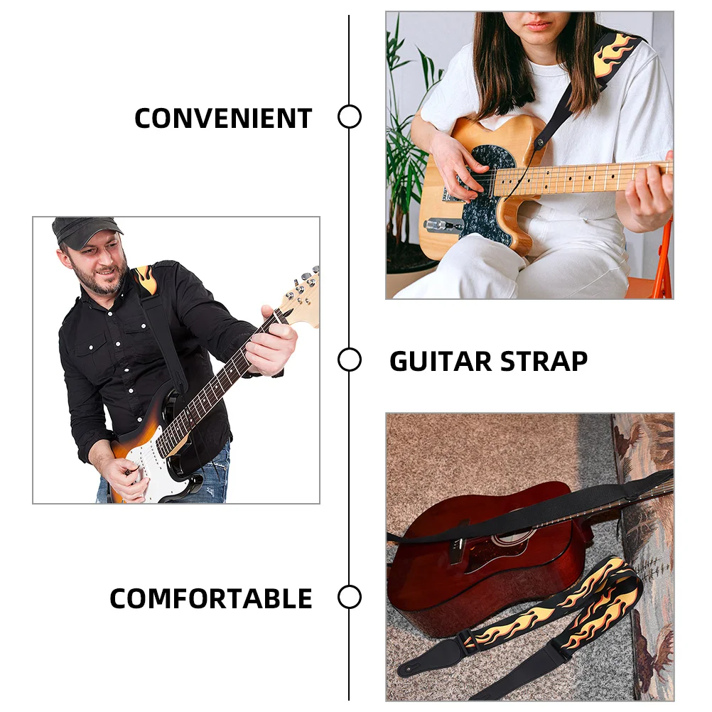 2 Pcs Guitar Strap Belt with Adjustable Cotton Polyester Printing Embroidered Padded Retro
2 Pcs Guitar Strap Belt with Adjustable Cotton Polyester Printing Embroidered Padded Retro
