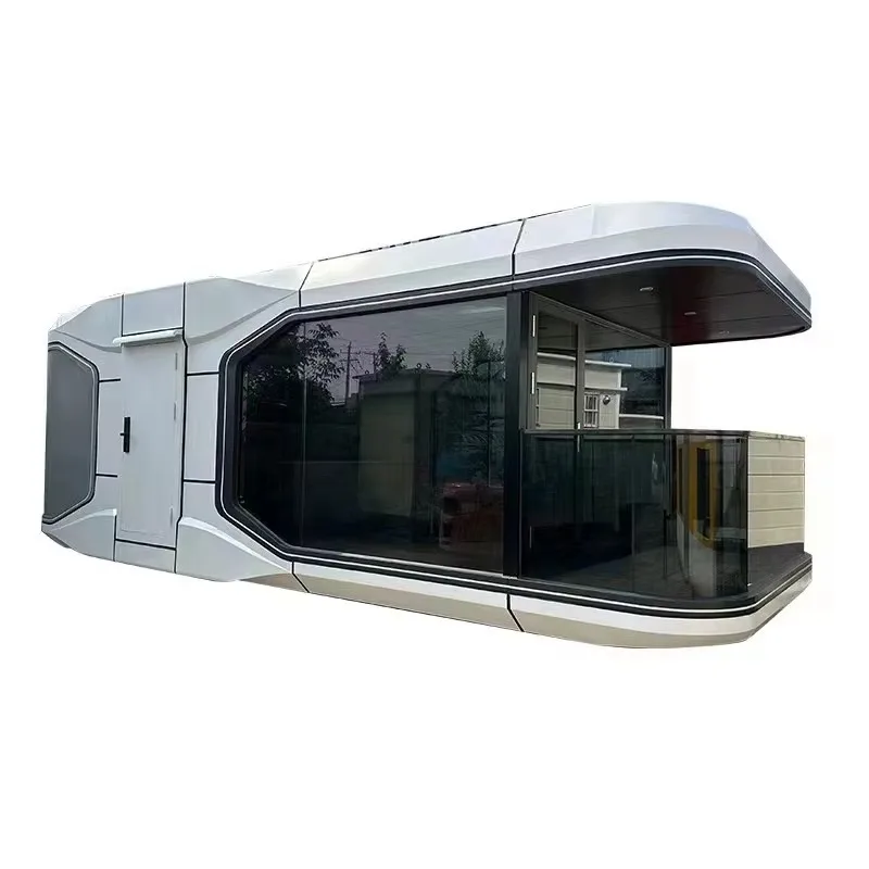 Modern Space Cap sule Tiny Glamping House Modular Mobile Cabin Prefabricated Pod House Container House Manufacturer
Modern Space Cap sule Tiny Glamping House Modular Mobile Cabin Prefabricated Pod House Container House Manufacturer
