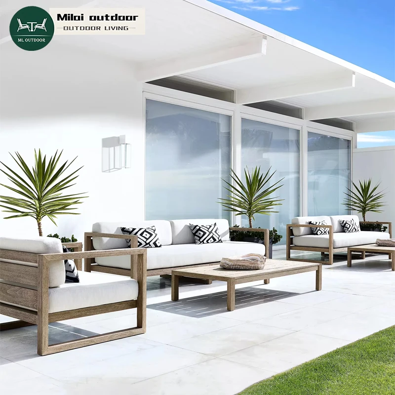 Modern Durable Teak Wood Sofa Set For Outdoor Dining Park Hotel Villa Garden Living Room Courtyard Comfortable Furniture
Modern Durable Teak Wood Sofa Set For Outdoor Dining Park Hotel Villa Garden Living Room Courtyard Comfortable Furniture