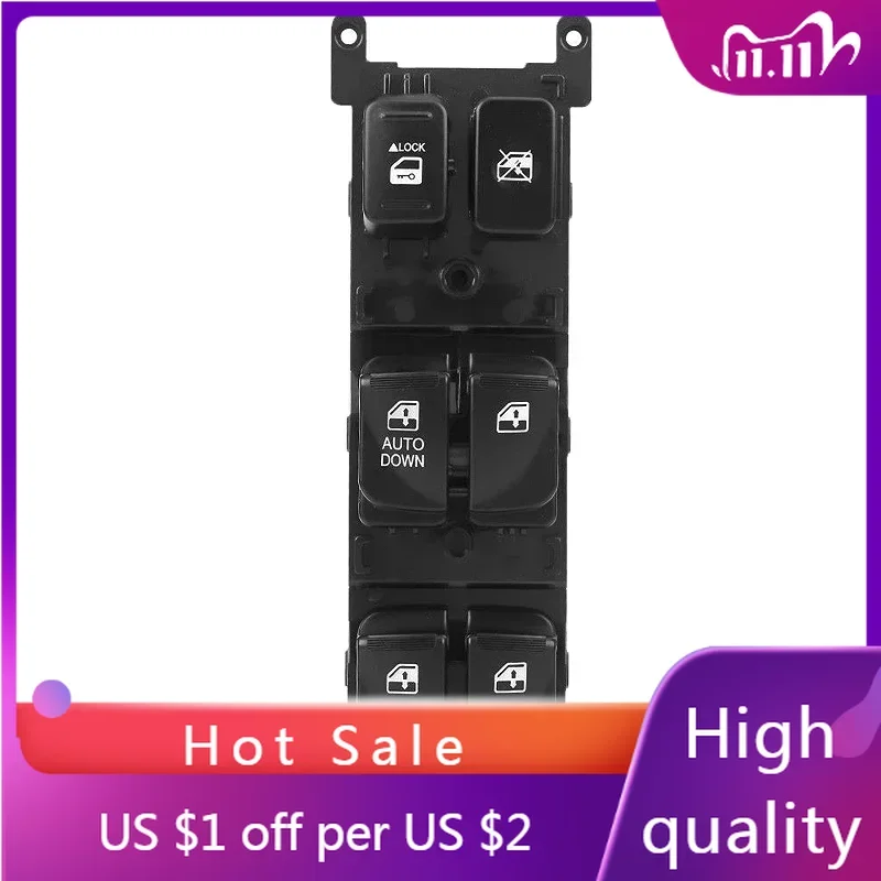 Window Main Control Button Switch For Hyundai Accent 2005-2010 Electric Window Main Switch 93570-1E110. 935701E110 NEW
Window Main Control Button Switch For Hyundai Accent 2005-2010 Electric Window Main Switch 93570-1E110. 935701E110 NEW