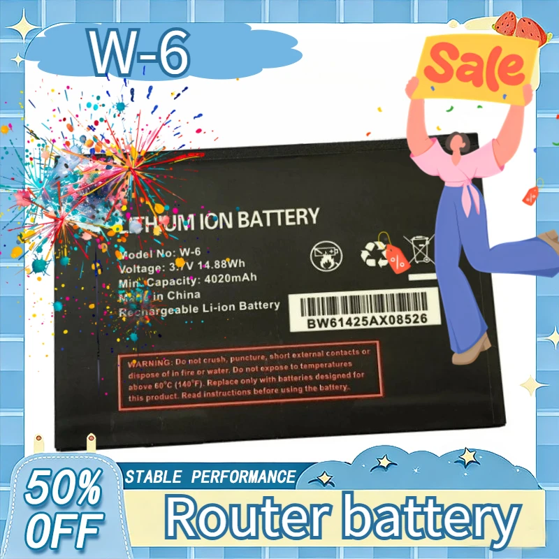 4020mAh 3.7V Rechargeable Battery Replacement for Netgear AirCard 781S 4G LTE W-6 AT&T UnitePro 4G LTE 5200080 Wireless Router
4020mAh 3.7V Rechargeable Battery Replacement for Netgear AirCard 781S 4G LTE W-6 AT&T UnitePro 4G LTE 5200080 Wireless Router
